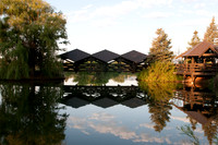 Bridge over still water